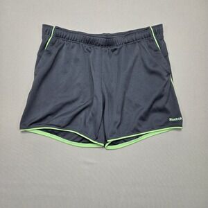 Reebok PlayDry Running Shorts‎ Athletic Gym Workout Neon Trim Women's S